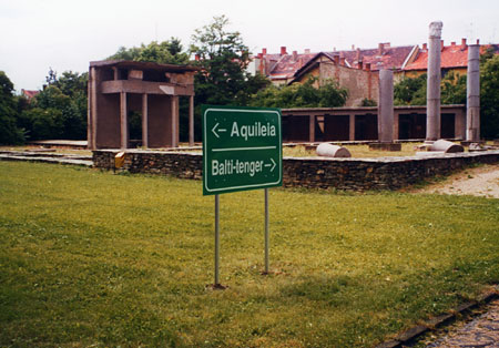 Sign for the Amber Route